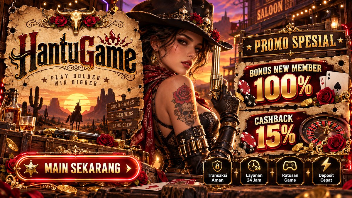 Banner HANTUGAME # Bonus New Member Slot Gacor Server Filipina